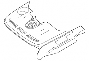 Engine cover Mercedes GLK-class X204 12-15 3.5