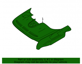 Engine cover Mercedes GLK-class X204 12-15 3.5