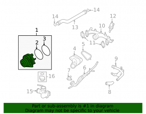 Water pump Infiniti Q50 14-15 3.7