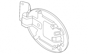 Fuel filler door for Mazda3 MPS 09-13