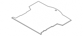 Lincoln MKZ 13-20 black trunk floor