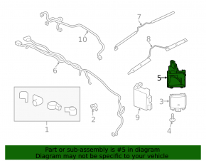 BSM Blind Spot Sensor Bracket Left Ford Edge 15-24
