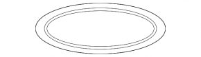 Emblem badge of the trunk door Ford Ecosport 18-22 for the spare tire