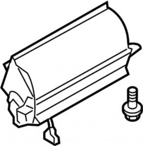 Passenger airbag in the dashboard of the Infiniti FX35 FX45 03-07