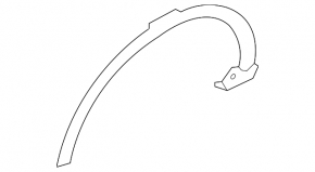 Front right fender arch trim Land Rover Discovery Sport 17-19 dynamic pkg