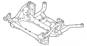 Front subframe for Land Rover Range Rover Velar 18-26