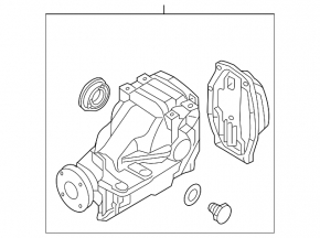 Rear differential gearbox Mazda CX-7 06-09
