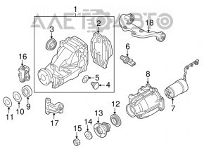 Rear differential gearbox Mazda CX-7 06-09