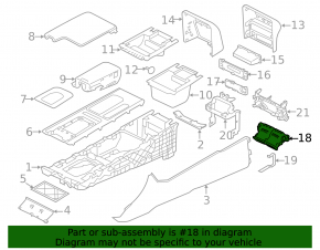 Rear Row Air Vent Deflector Jaguar F-Pace X761 17-