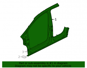Central left body pillar Volkswagen ID.4 23-25