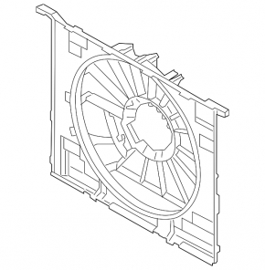 BMW 5 G30 17-23 Radiator Shroud Diffuser