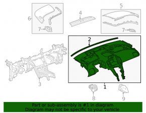 Torpedo front panel without AIRBAG Chevrolet Volt 11-15 light gray without pad on pillow, scratch