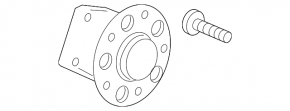 Honda HR-V 16-22 AWD rear left hub