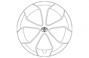 Wheel cap R15 Toyota Prius 30 13-15 rest