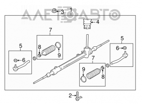 Nissan Leaf 13-14 steering rack