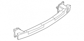 Rear bumper reinforcement Audi A6 C7 12-18