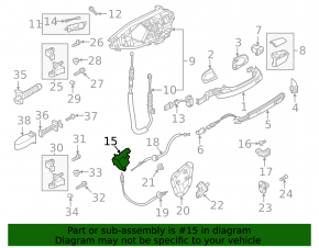 Rear left door lock Audi E-Tron 19-23