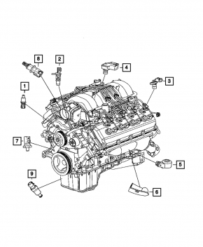 Intake Air Temperature Sensor Dodge Dart 13-16 2.4