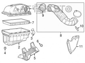 Intake Air Temperature Sensor Dodge Dart 13-16 2.4