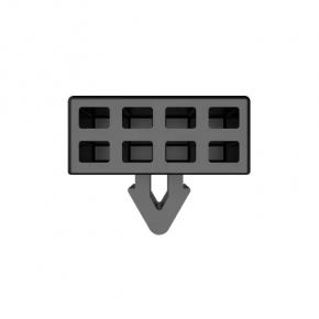 Dodge Durango 14-24 square hood bumper