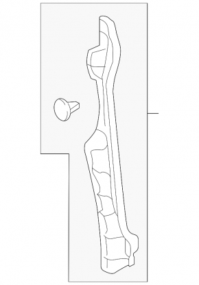 Right door-wing seal for Toyota Camry v50 12-14 USA