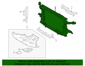 Hyundai Santa Fe 22-23 hybrid radiator panel