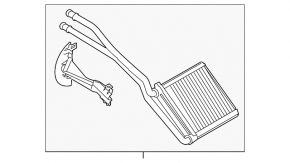 Mini Cooper F56 3D 14- Heater Radiator