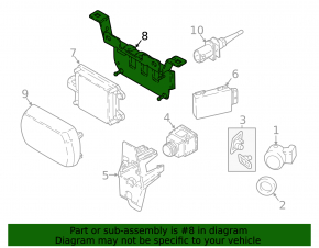 Bracket for cruise radar BMW X3 G01 18-21