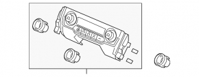 Honda Civic X FC 16-19 auto climate control system, structure