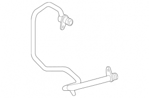 Right turbine cooling pipe Mercedes CLS-class C218 12-18 return, 4.7, 5.5