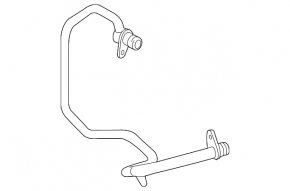 Right turbine cooling pipe Mercedes CLS-class C218 12-18 return, 4.7, 5.5