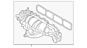 Intake manifold for Ford Escape MK3 13-16 1.6T