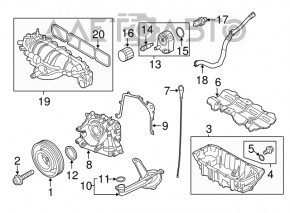 Intake manifold for Ford Escape MK3 13-16 1.6T