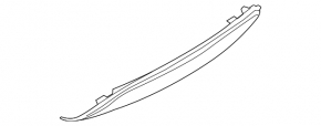 Rear bumper lip Ford Fiesta 14-19 rest 4d