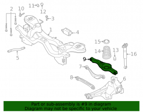 Lower rear right control arm Mazda CX-7 06-12