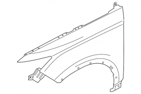 Front left wing Lincoln MKC 15-