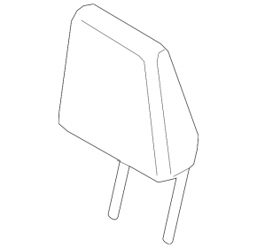 Rear left headrest, 2nd row, Ford Ecosport 18-19, black cloth