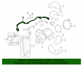 Land Rover Range Rover Velar 18-26 2.0T Turbocharger Intake Pipe