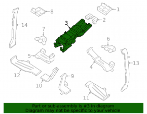 Heater assembly, 2nd row, Porsche Cayenne 19-23