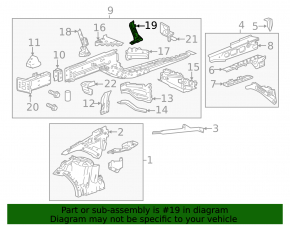Front Left Fender Bracket Cadillac ATS 13-19