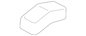 Volvo XC90 16-26 black, scratched, 3rd row center front seat trim
