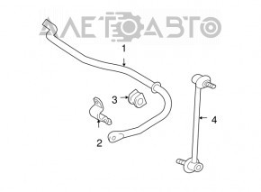 Rear stabilizer bar Lexus RX300 RX330 RX350 RX400h 04-09 AWD