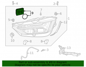 Headlight control unit Led Audi Q5 80A 21-24