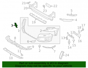 Tow Hook Plug Front Bumper Audi Q7 16-19