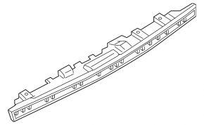 BMW 7 G11 G12 16-19 trunk lid number plate light bar with handle, for camera