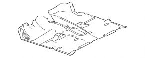 Floor covering front Lexus NX200t NX300 15-21 Base, black