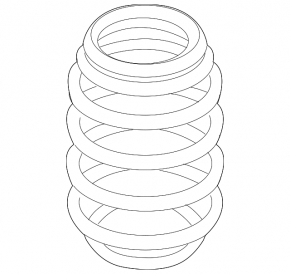 Rear left spring Audi A3 8V 15-18 4d, 5d, AWD electronic damping