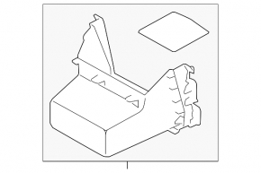 Box pocket central console Subaru Forester 14-18 SJ for automatic transmission