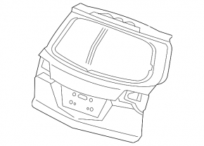 07-09 Acura MDX Naked Tailgate