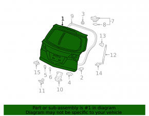 07-09 Acura MDX Naked Tailgate